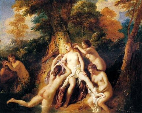 Jean-Francois De Troy Diana And Her Nymphs Bathing Spain oil painting art